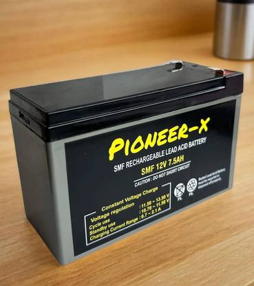 Pioneer-x 12 volt 7.5 ah SMF rechargeable battery for light, lift, UPS, toy AGM Solar Battery