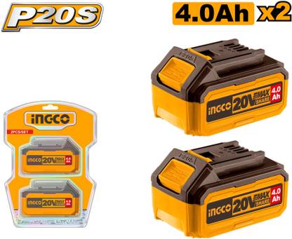 INGCO FBLI20021 Lithium-ion 20V battery pack 4.0AH -2qty in one pkt Lithium Solar Battery