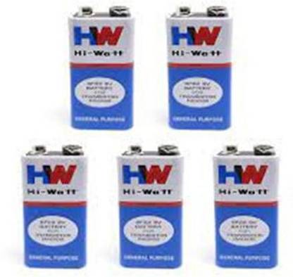 HYW 9V HI-Watt Battery,Electronic Components Electronic Hobby Kit (Pack of 5) Lithium Solar Battery