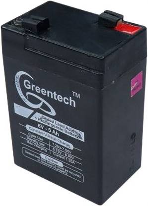 Greentech 5.0 Ah for weighing machines, Emergency Alarm, Other electronic Items AGM Solar Battery