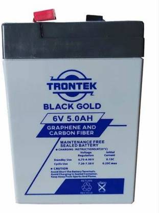 TRONTEK TrontekBattery 6v (5Ah) rechargeable. AGM Solar Battery