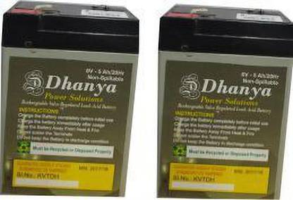 Dhanya 6V/4.5 AH SMF BATTERY AGM Solar Battery