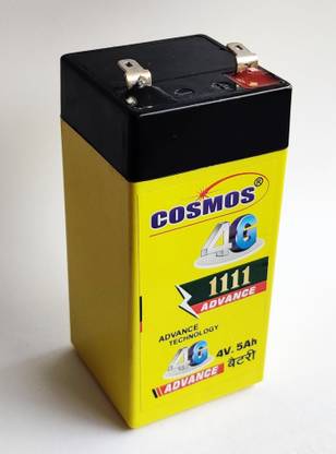 Cosmos 4 volt 5 ampere battery for torch AGM Solar Battery
