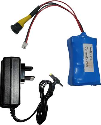 Hello Electric 7.4volt 6volt 2ah lithium ion battery with bms and charger Lithium Solar Battery