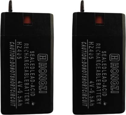 VIRDI ELECTRONICS Sealed Lead Acid Battery 4Volt 500mA Pack - 2 Pieces for Mosquito Racket Zapper AGM Solar Battery