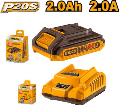 INGCO 20V Lithium-ion (2.0ah battery+charger) Lithium Solar Battery