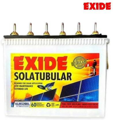 EXIDE 6LMS 200AH AGM Solar Battery