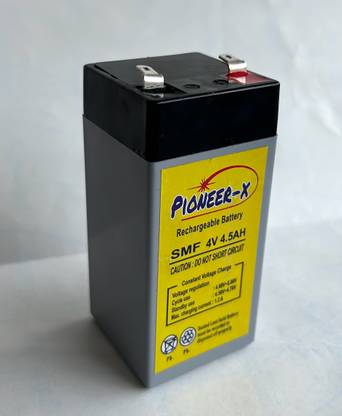 Pioneer-x 4 volt 4.5 Ah battery for torch, emergency light etc. AGM Solar Battery