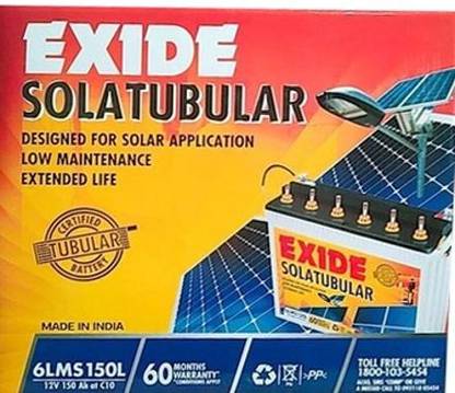 EXIDE 12345678 Flooded Solar Battery