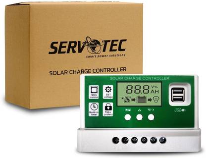 Servotech 50A Solar Charge Controller PWM Solar Charge Controller