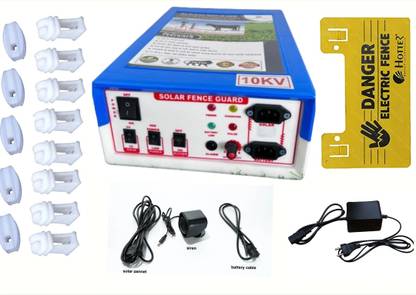 gernic 10KV DC Fiber Body jhatka machine kit (AC ADAPTOR, 100 Insulator 25 pcs Corner ) MPPT Solar Charge Controller