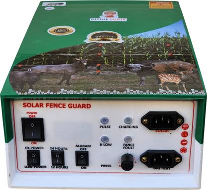 DIVINEMONK DC solar zatka machine solar fence guard (80 acre area covered) PWM Solar Charge Controller
