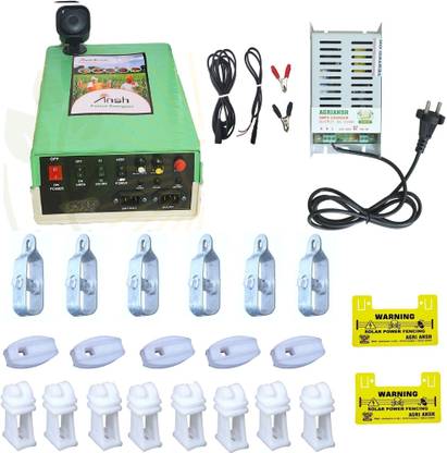 Agriansh Zatka Machine Full Set 40 Acre AC DC Adapter Virgin Plastic Insulators Tightener PWM Solar Charge Controller