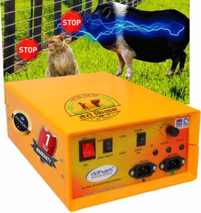 RidhamZatka Solar Zatka Machine (25Acer-50-70 Bigha) for Agriculture Farms MPPT Solar Charge Controller
