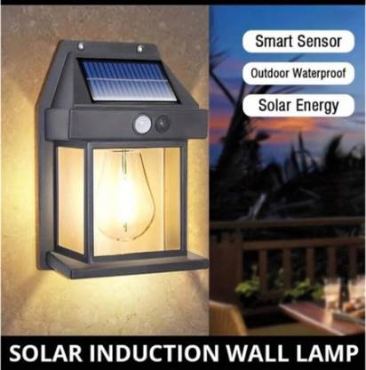 kalra Solar Wall Lights Outdoor, Solar Wall Lantern with 3 Modes Black/white Solar Light Set