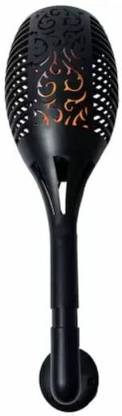 SOLAR UNIVERSE INDIA Light with inbuilt Solar Panel Lithium Battery & Orange LED Flame Multiple Modes Solar Light Set