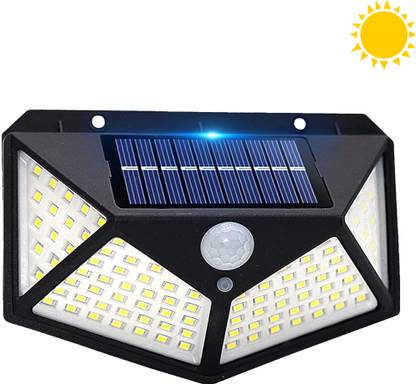 BRITSPEAR 100LED Solar Light Waterproof Automatic On Off Motion Sensor Smart LED Solar Light Set
