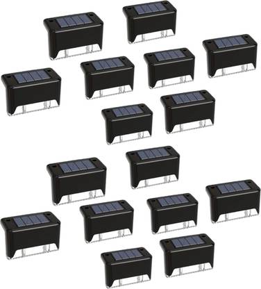 THE CURIOUS HUB Solar LED Deck Lights – Waterproof Step Lights for Stairs, Pathways & Railings Solar Light Set
