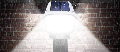 Xydrozen Solar Powered Wall Lamp Solar Simulation Camera Solar Light Set