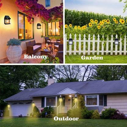 KAVANA Solar Motion Sensor Night Security Bulb Street Yard Garden, Driveway, Pathway Solar Light Set
