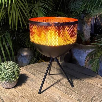 Epyz Solar Lights Outdoor Flickering Flame Table Top LED Lamp for Home, Garden Solar Light Set