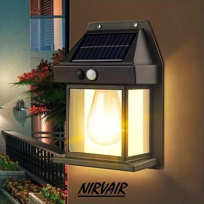 Nirvaana Solar Wall lamp Lights for Outdoor,Motion Sensor lamp for Home with Solar Panel Solar Light Set