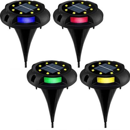 Epyz Solar Light Outdoor Ground Disk Waterproof LED Lamp for Home, Garden , pathway Solar Light Set