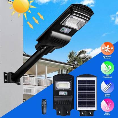 Outshine Solar All-in-ONE Solar 40W LED Street Light Outdoor with high battery and Wall Stand Solar Light Set