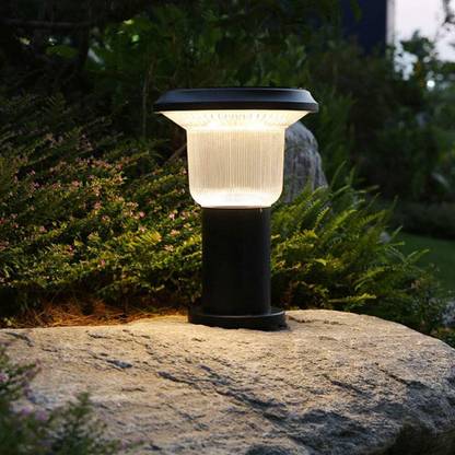 futurkart Premium Solar-Powered Bollard Pathway Light, Dual Color, Ground Mounted Solar Light Set