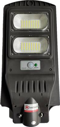 Awedtech Solar Street Light 60W Led Power, 15 watt Brightness, Auto On Off with Remote Solar Light Set
