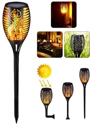 SAHAPECT 3 Lighting Modes with 96 LED 3 in 1 Solar Torch Frame Waterproof Outdoor Light Solar Light Set
