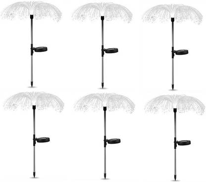D'Mak D'Mak Solar Jellyfish Light RGB Colour Waterproof Light for Decoration Pack of 6 Solar Light Set