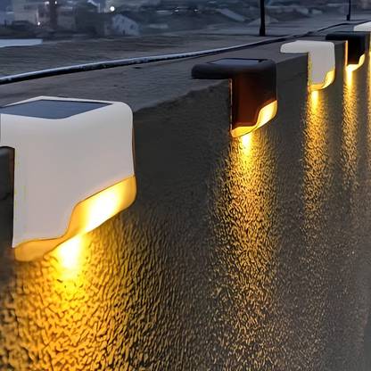 GIGAWATTS Boundary Solar Stairs Light Automatic Sensor Weather Resistant for Garden Solar Light Set
