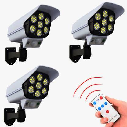 Tazomi Solar Light Outdoor 77 Led Motion Sensor Security Camera Shaped Wall Lamp Solar Light Set