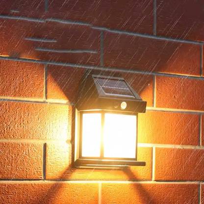 KAVANA Wall Blub Lights Outdoor 3 Modes Motion Sensor Waterproof Clear Panel Solar Light Set