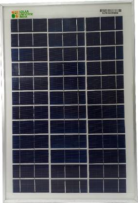 SOLAR UNIVERSE INDIA 15W 12V Polycrstalline Solar Panel & Module - With Wire Solar Panel
