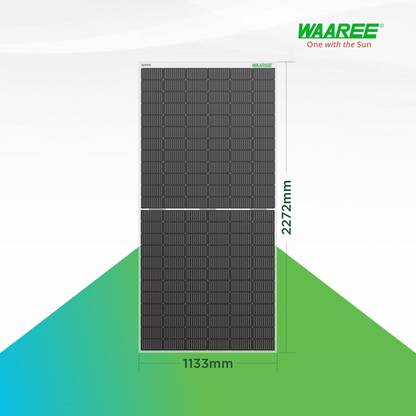 WAAREE 540 Watt Each Halfcut Mono Perc DCR Solar Panel