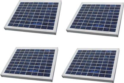 VOLTA INDIA 5W Solar Panel Aluminium Frame Set Of 4 Solar Panel