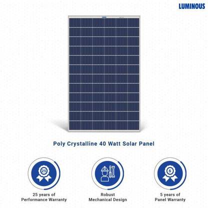 LUMINOUS 40 watt Solar Panel