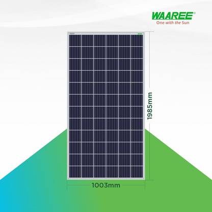 WAAREE Solar Panel 335 Watt (Pack of 2) 72 cells Polycrystalline 670 Watt Power Solar Panel