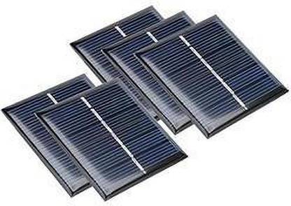 ambert Mini Solar 70x70x3MM Size For Electronics Or Project Work For Kids Pack Of 5 Solar Panel
