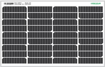 LOOM SOLAR 50 watt - 12 volt Mono PERC Solar Panel