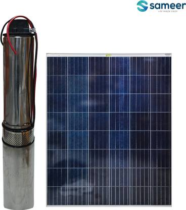 Sameer 0.5HP DC Submersible Solar Water Pump with 2x200W SPV (12V) Solar Panels Solar Water Pump