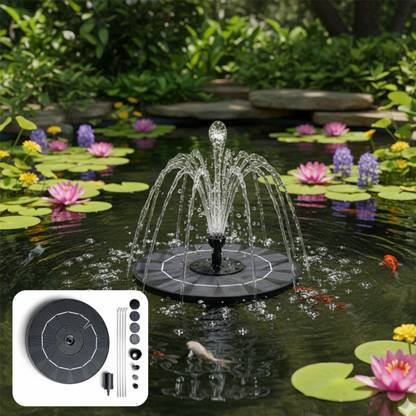 Homehop Solar Water Fountain with 2.2W Submersible Pump, Panel for Garden and Home Decor Solar Water Pump