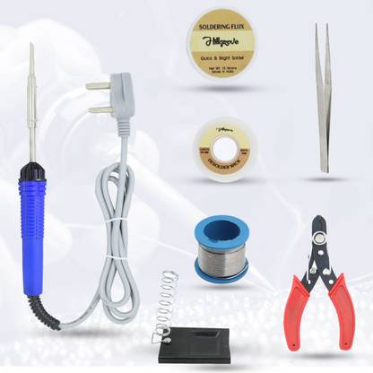 Hillgrove BASIC 7IN1 COMPLETE KIT MOBILE SOLDERING IRON MACHINE COMBO TOOL KIT SET 25 W Simple