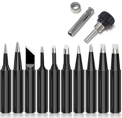 SERPLEX 11Pcs Soldering Iron Tips Kit 900M-T for Hakko Soldering Station Tool 900M 936 60 W Simple