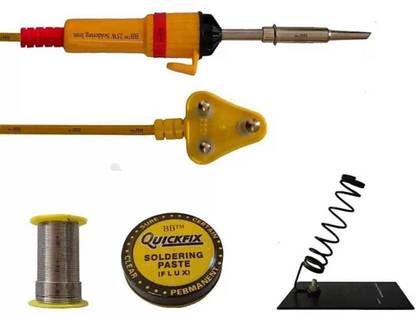 Digital Craft 25W Soldering Iron, Soldering Iron Stand, Soldering Paste, Soldering Wire 25 W Temperature Controlled