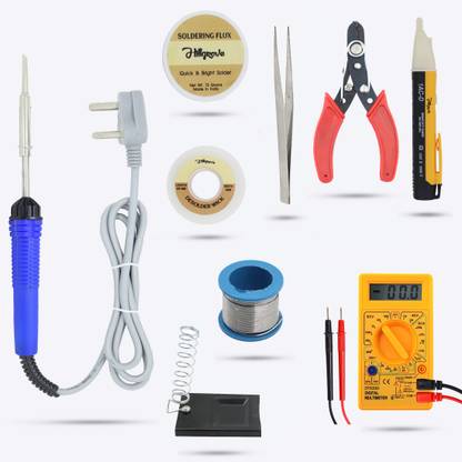 Hillgrove HGCM415M1 9in1 Soldering Iron Machine Kit Set with Multimeter, Voltage Tester 25 W Simple