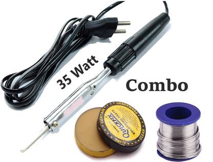 mPOS Beginner 3-in-1 35W Soldering Iron, Paste & Solder Wire Kit for Mobile Repairing 35 W Simple
