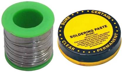 Deep trading Rosin cored 60/40 Tin lead 40 Grams Solder wire with 15 grams Flux Combo 25 W Temperature Controlled